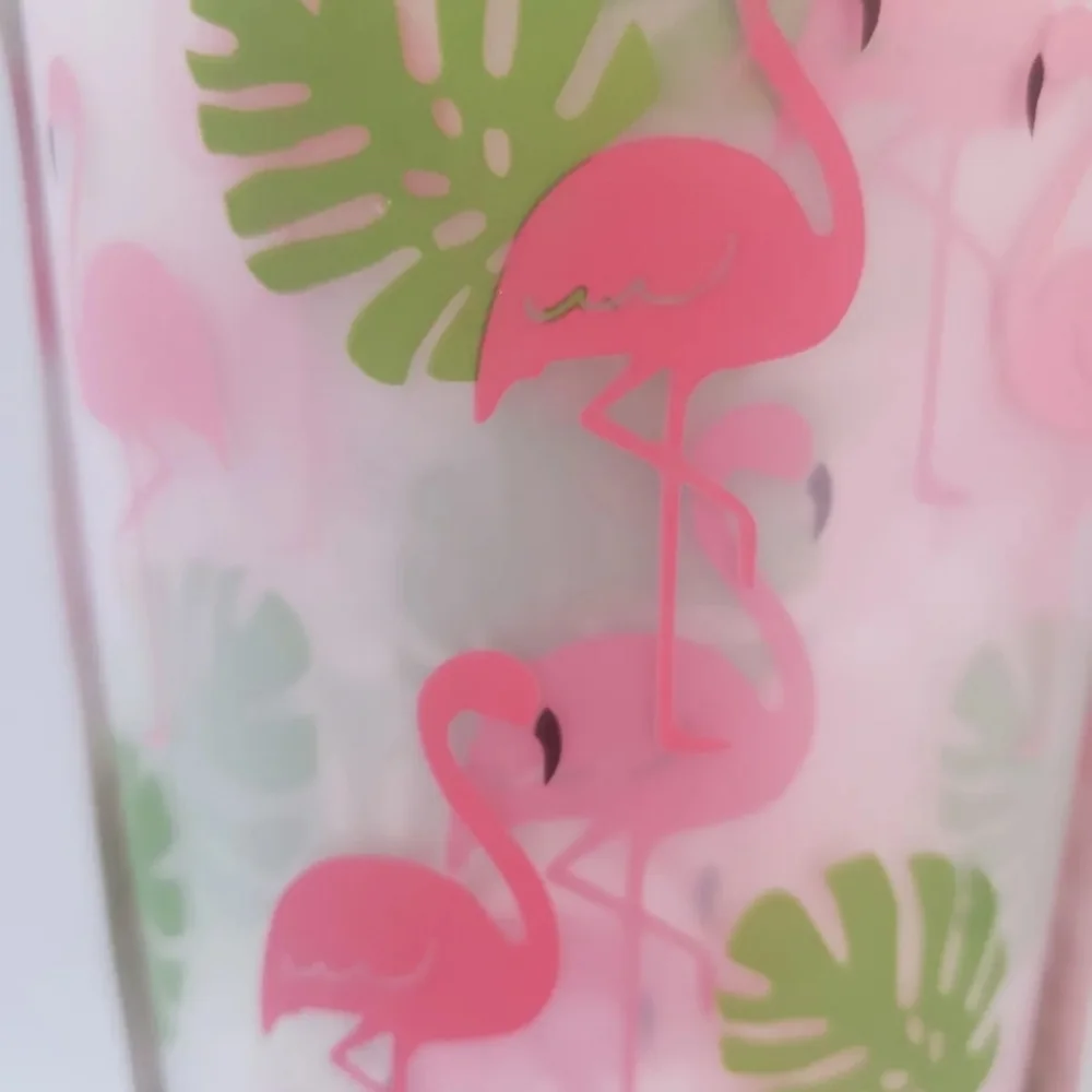8pc Panama Jack Pink Flamingo 32 oz Tumblers Outdoor Ice Tea Drinkware New